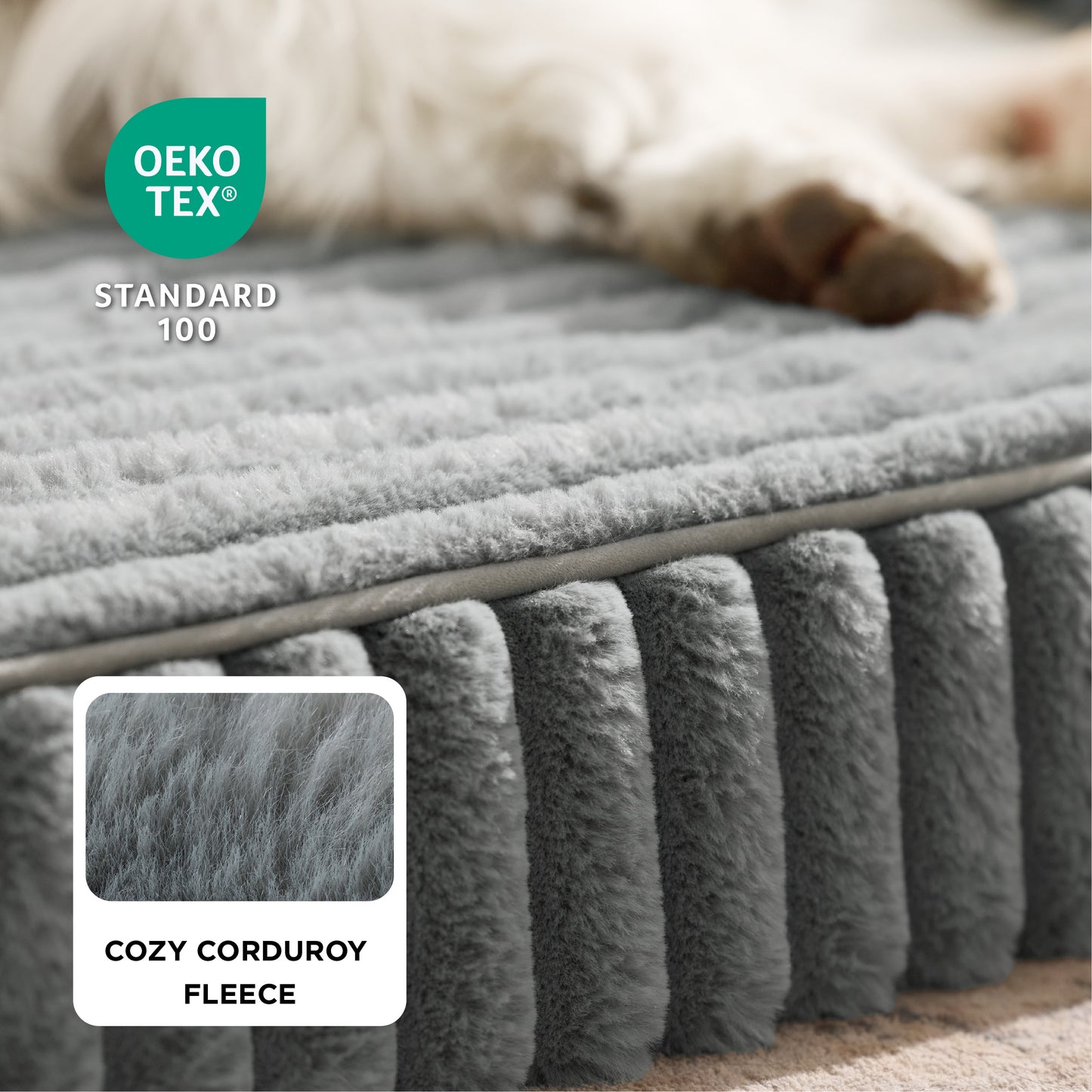 Corduroy Fleece Pet Sofa