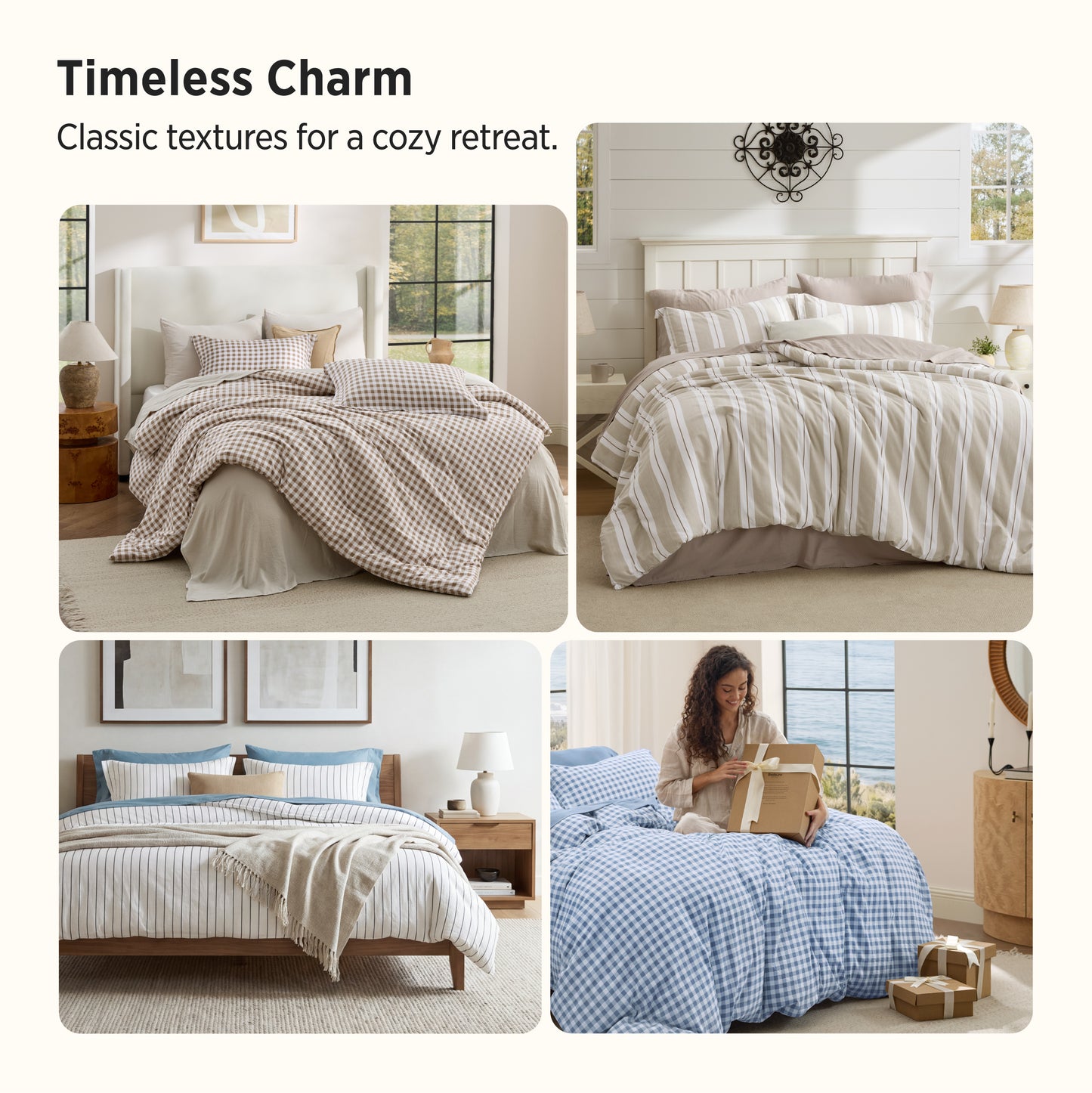 Gingham Comforter Set