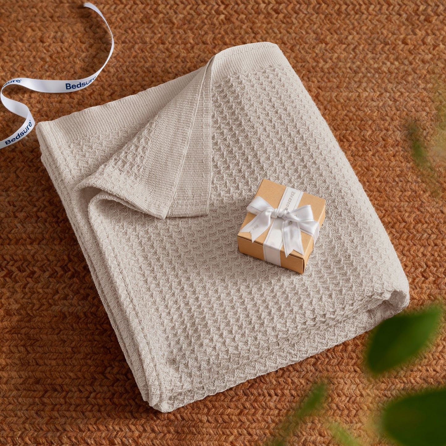 Cotton Waffle Weave Blanket