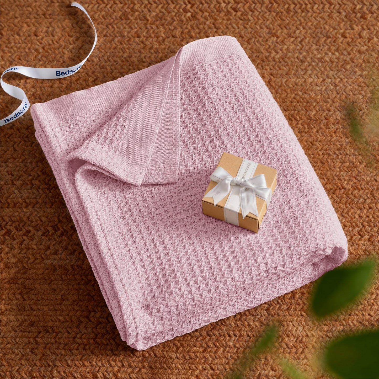 Cotton Waffle Weave Blanket