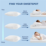 Adjustable Layer Loft Cotton Cover Pillows