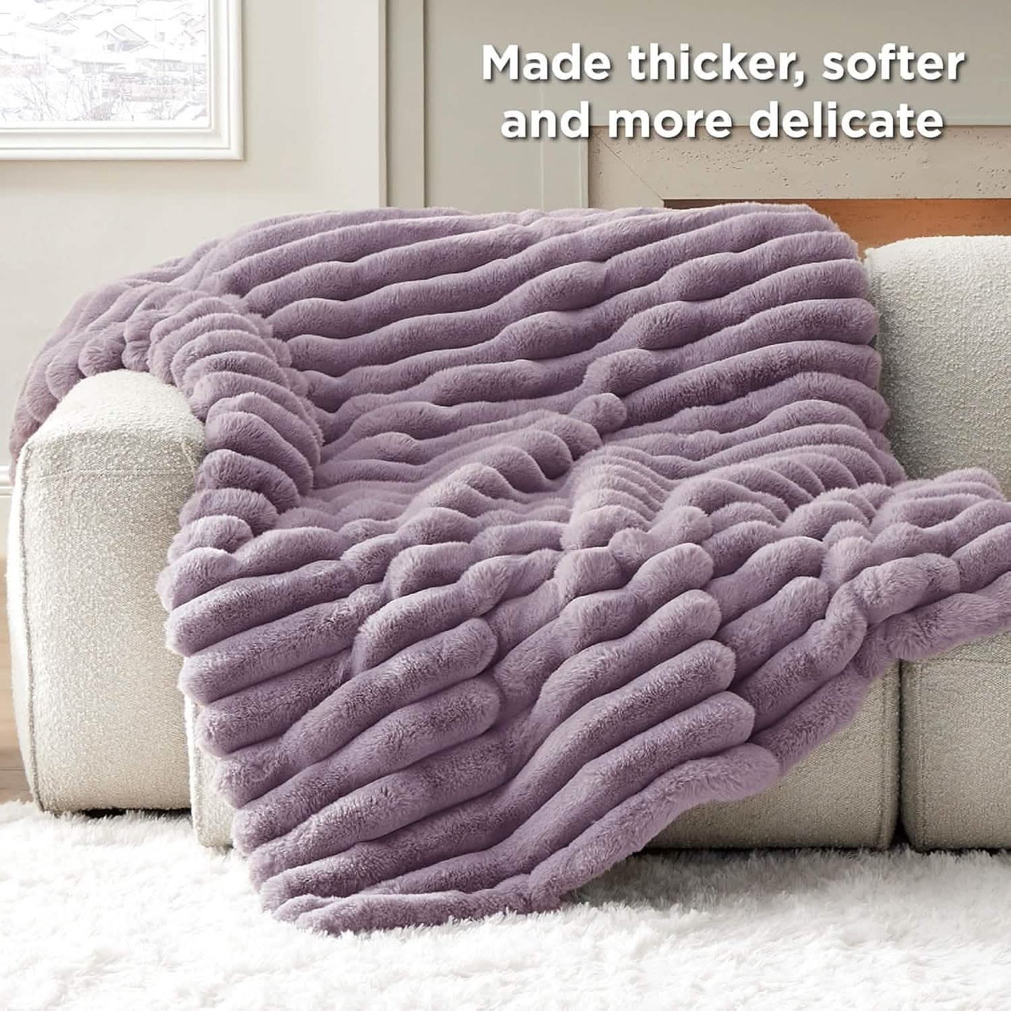 Plush Stripe Blanket