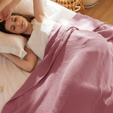 Bedsure 100% Cotton Gauze Spring Throw Blanket