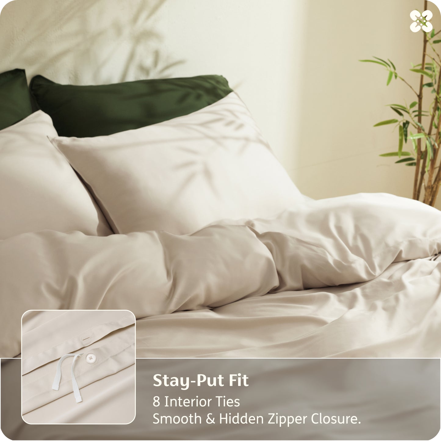 PureWoven™ Organically Grown Bamboo Viscose Duvet Cover Set