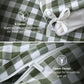Ruffled Cotton-Like Gingham Duvet Cover Set