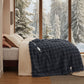 Bubble Faux Fur Heated Blanket