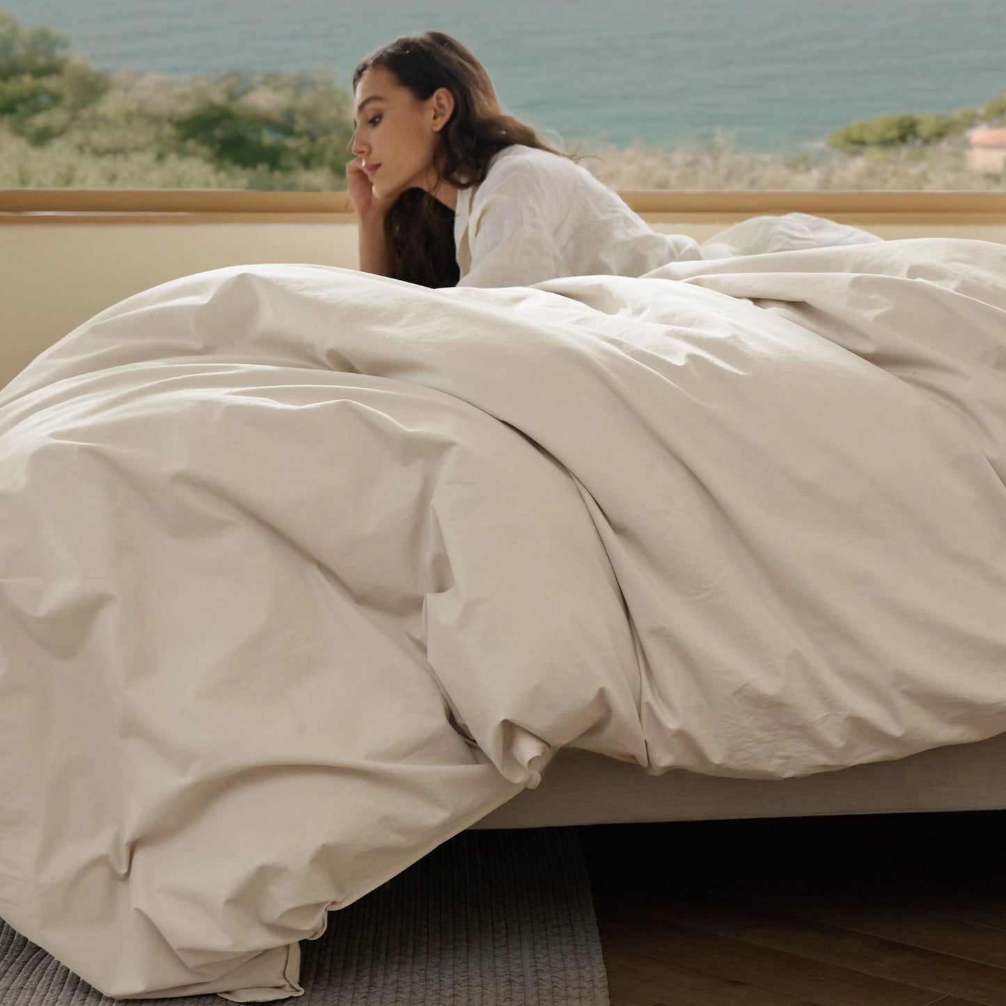 GentleSoft™  Slub Cotton Duvet Cover Set