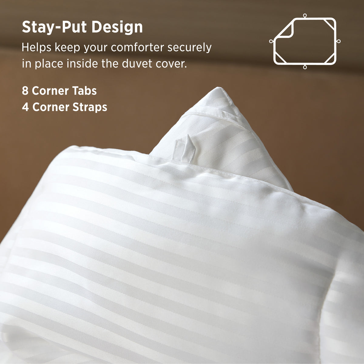 All-Season Striped Comforter