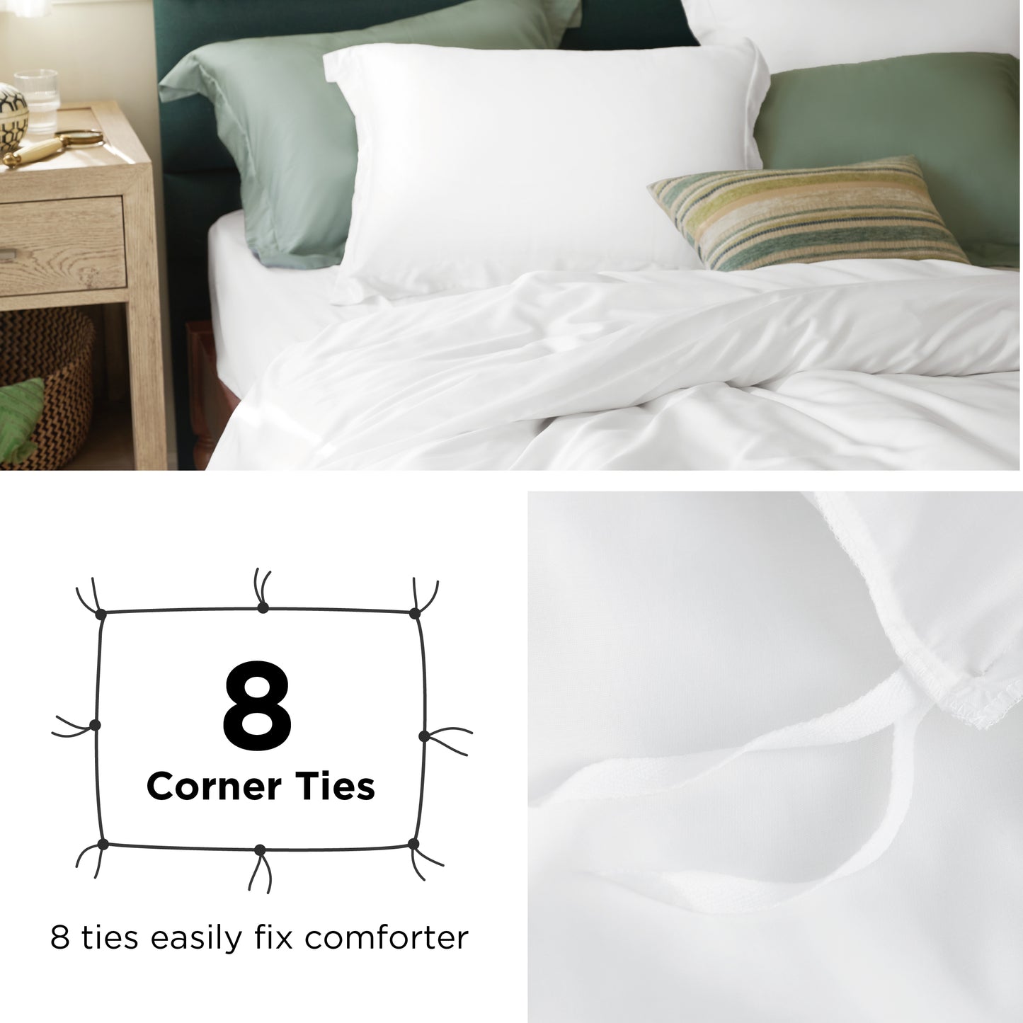 Lyocell Cotton Hybrid Duvet Cover Set