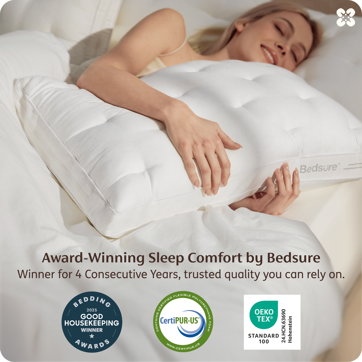4-in-1 Adjustable Pillow