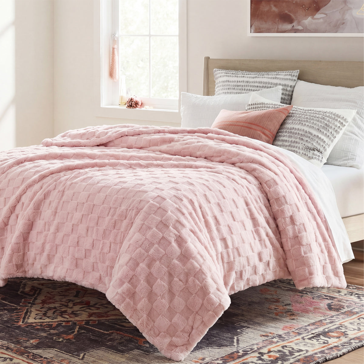 Jacquard Shaggy Sherpa Blanket