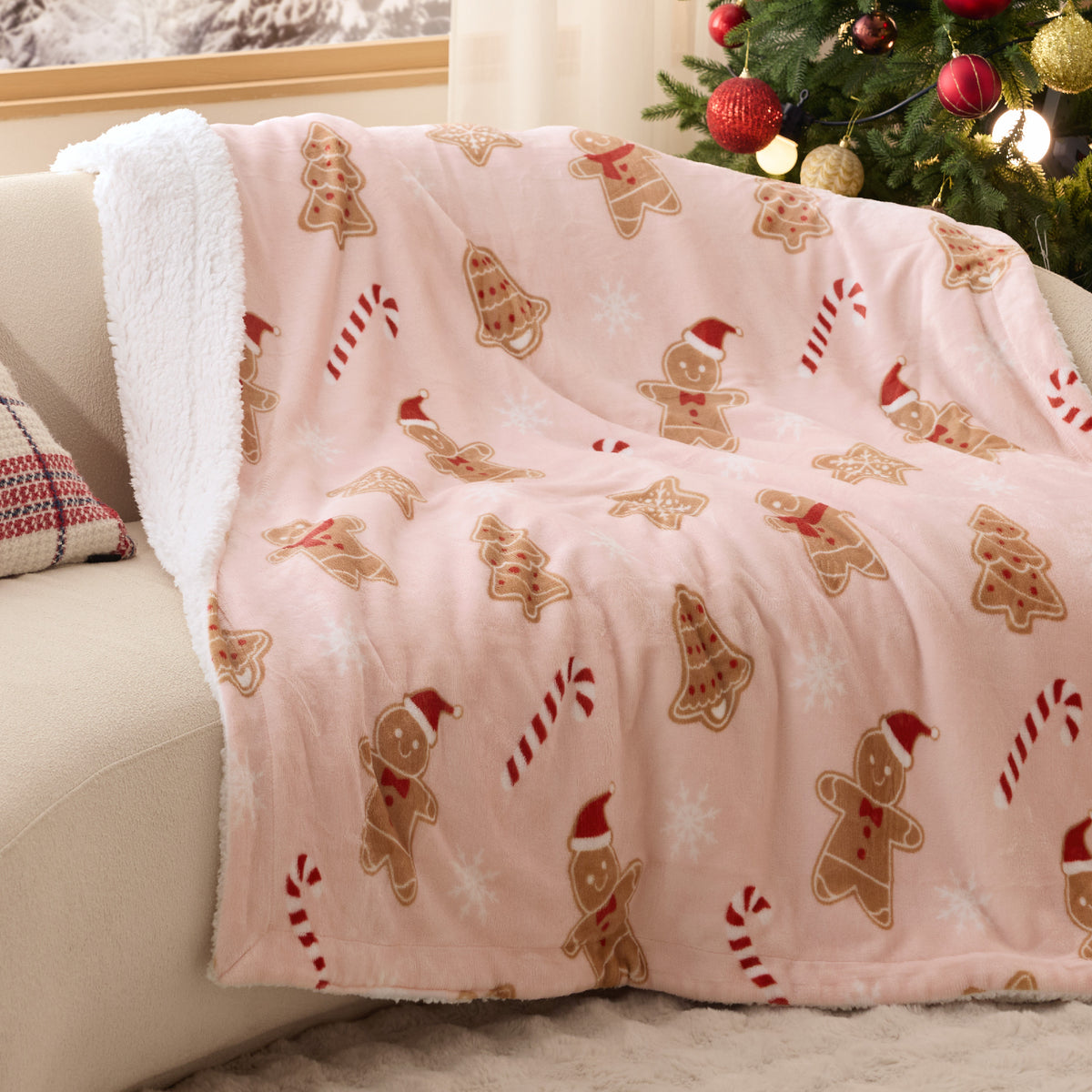 Christmas Fuzzy Sherpa Blanket