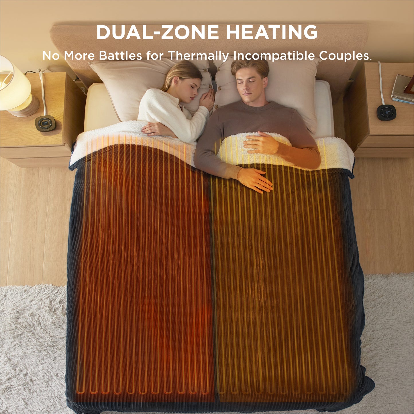 GentleSoft® Ribbed Heated Blanket