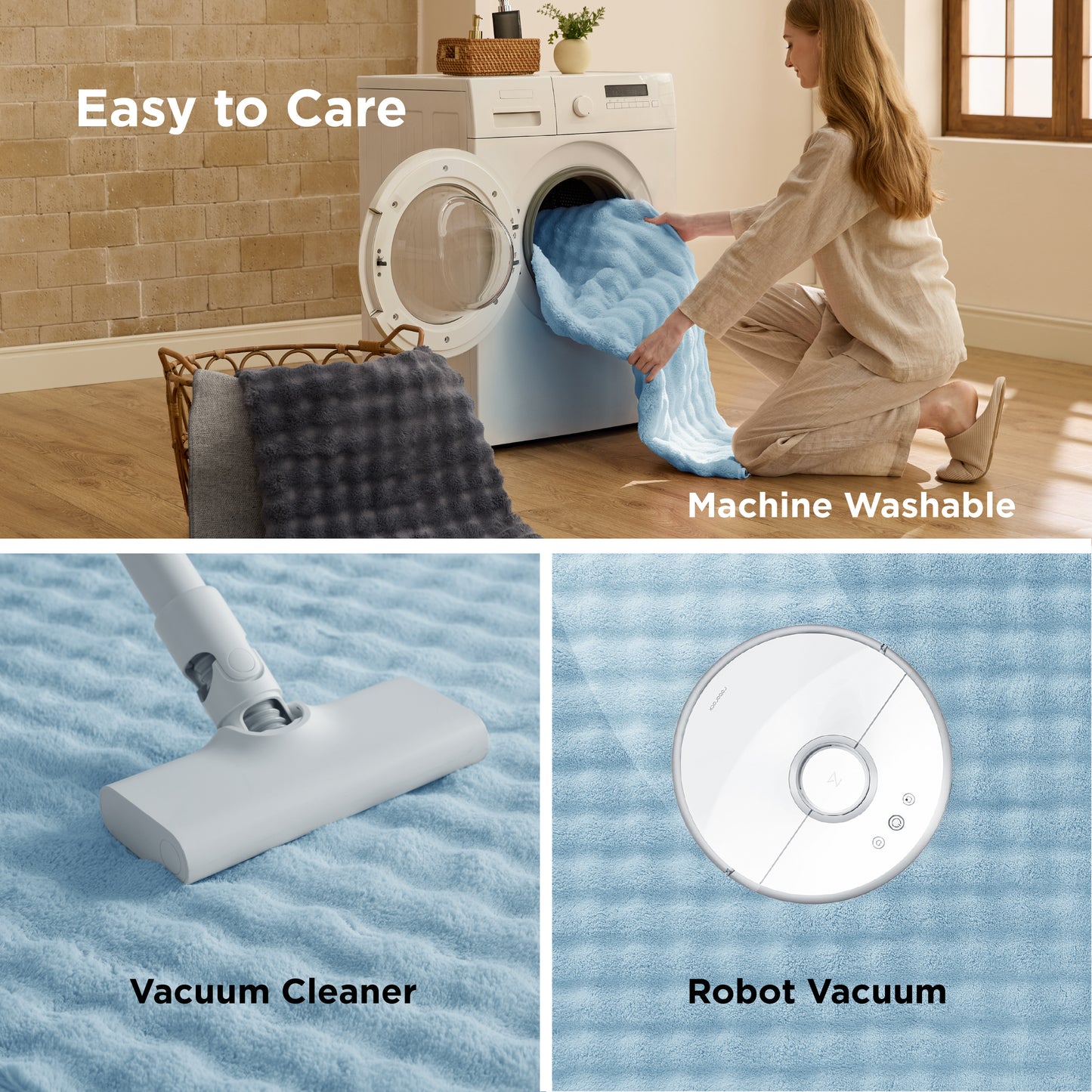 Bubble Flannel Area Rug