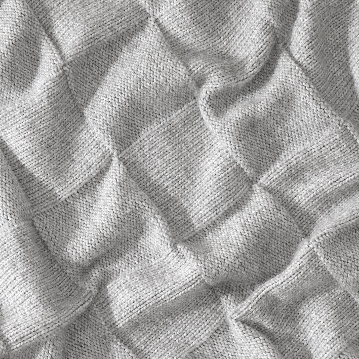 Air Yarn Knit Throw Blanket
