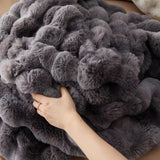 Bubble Faux Fur Blanket