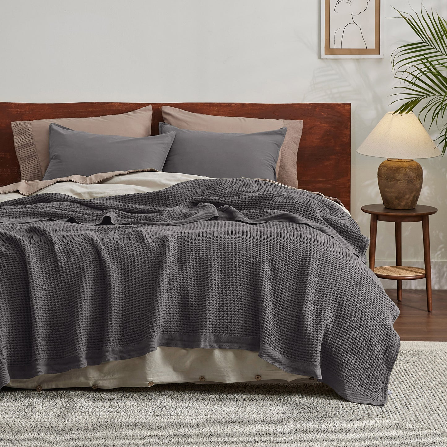 GentleSoft™ Cotton Waffle Weave Blanket