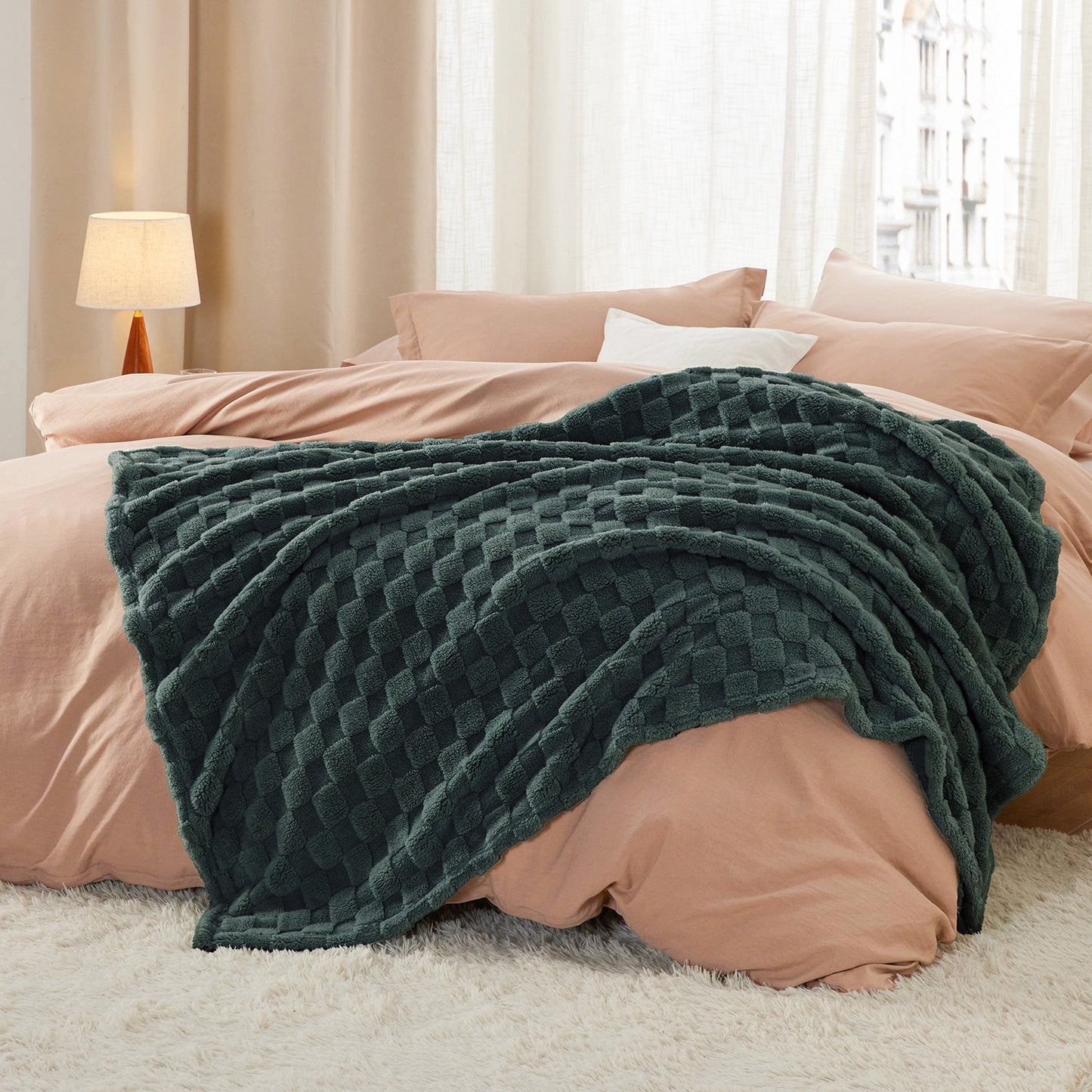 GentleSoft™ Jacquard Shaggy Sherpa Blanket