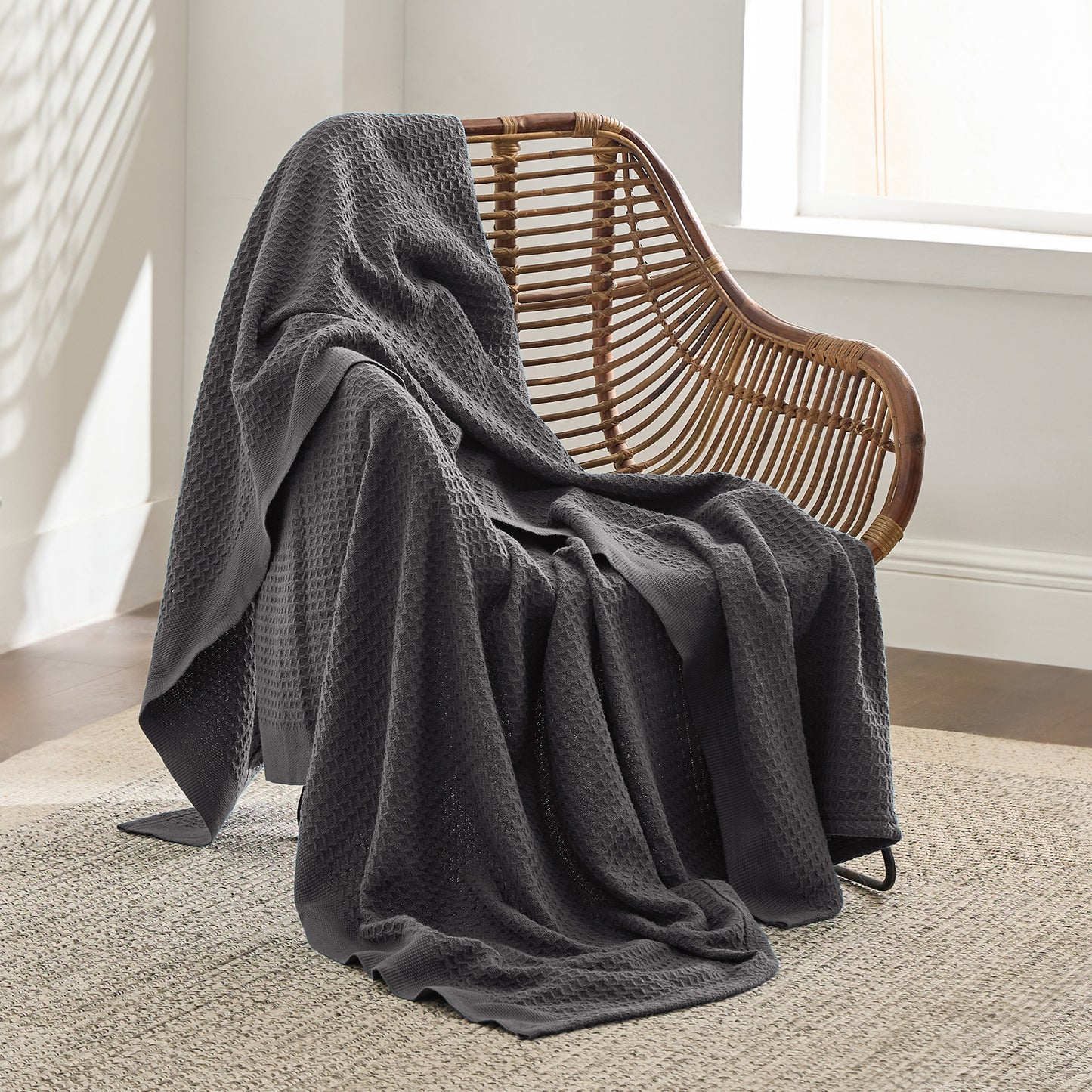 GentleSoft™ Cotton Waffle Weave Blanket