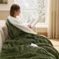 Solid Flannel Heated Blanket
