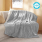 Ribbed Flannel Heated Blanket