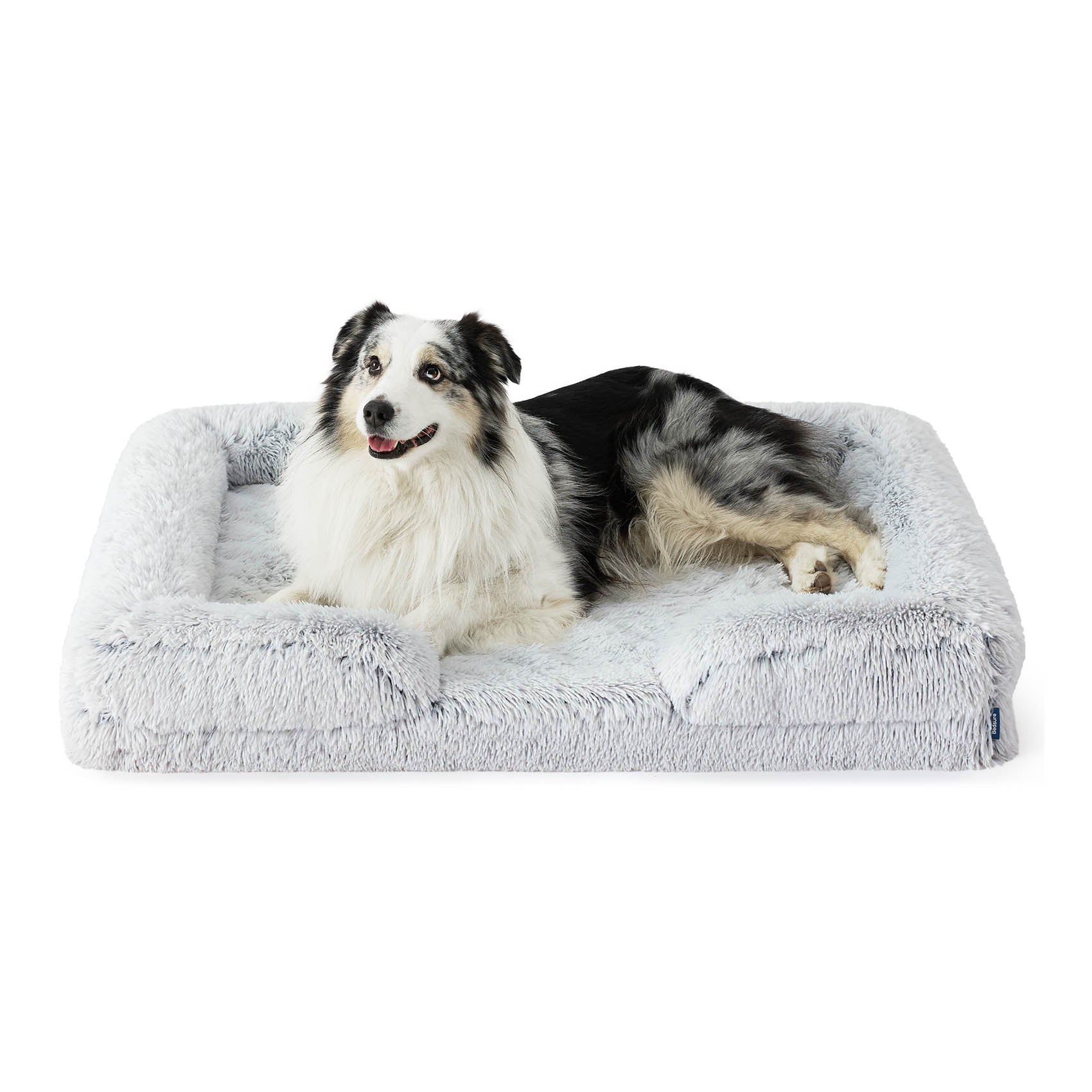 Orthopedic Long Faux Fur Flannel Dog Sofa