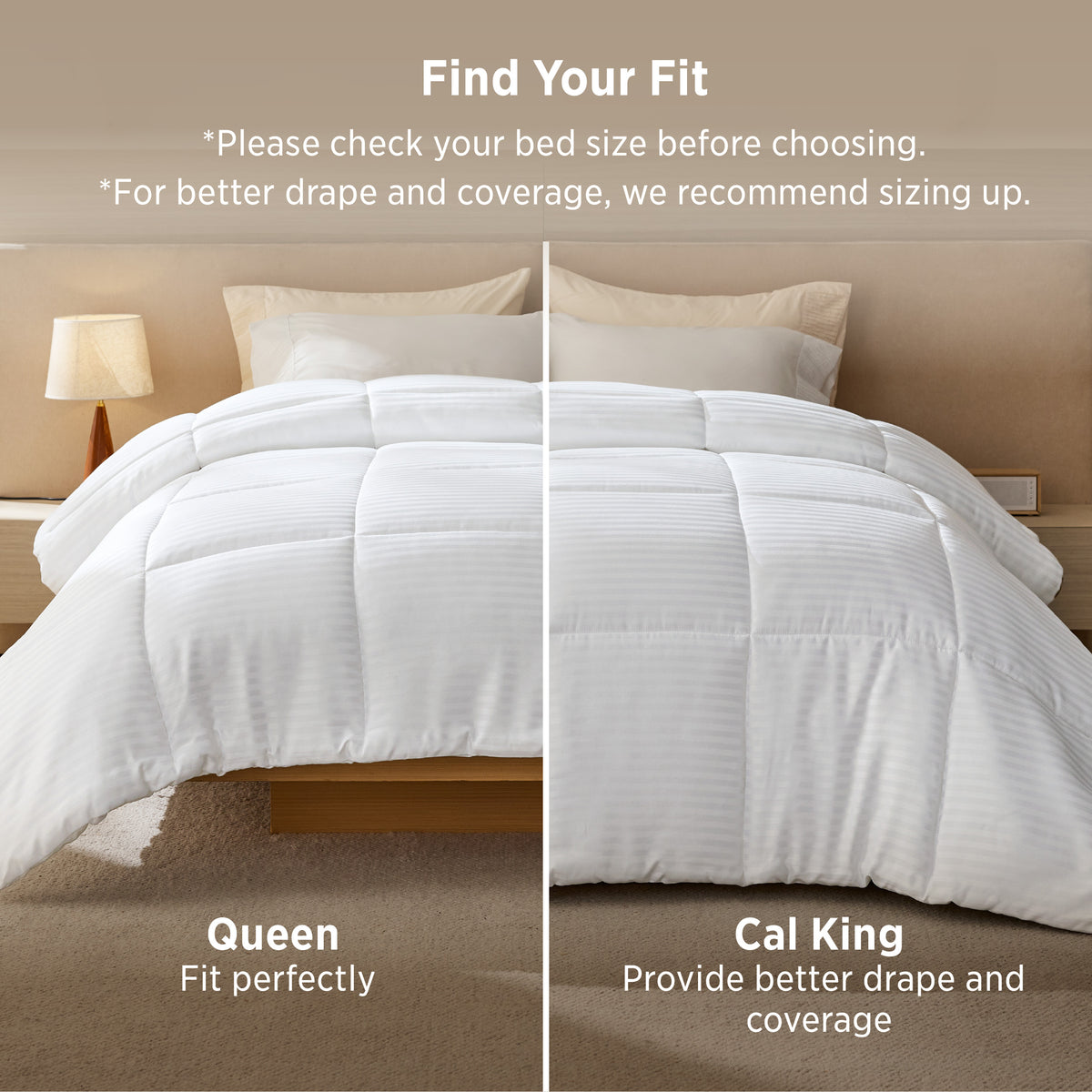 All-Season Striped Comforter