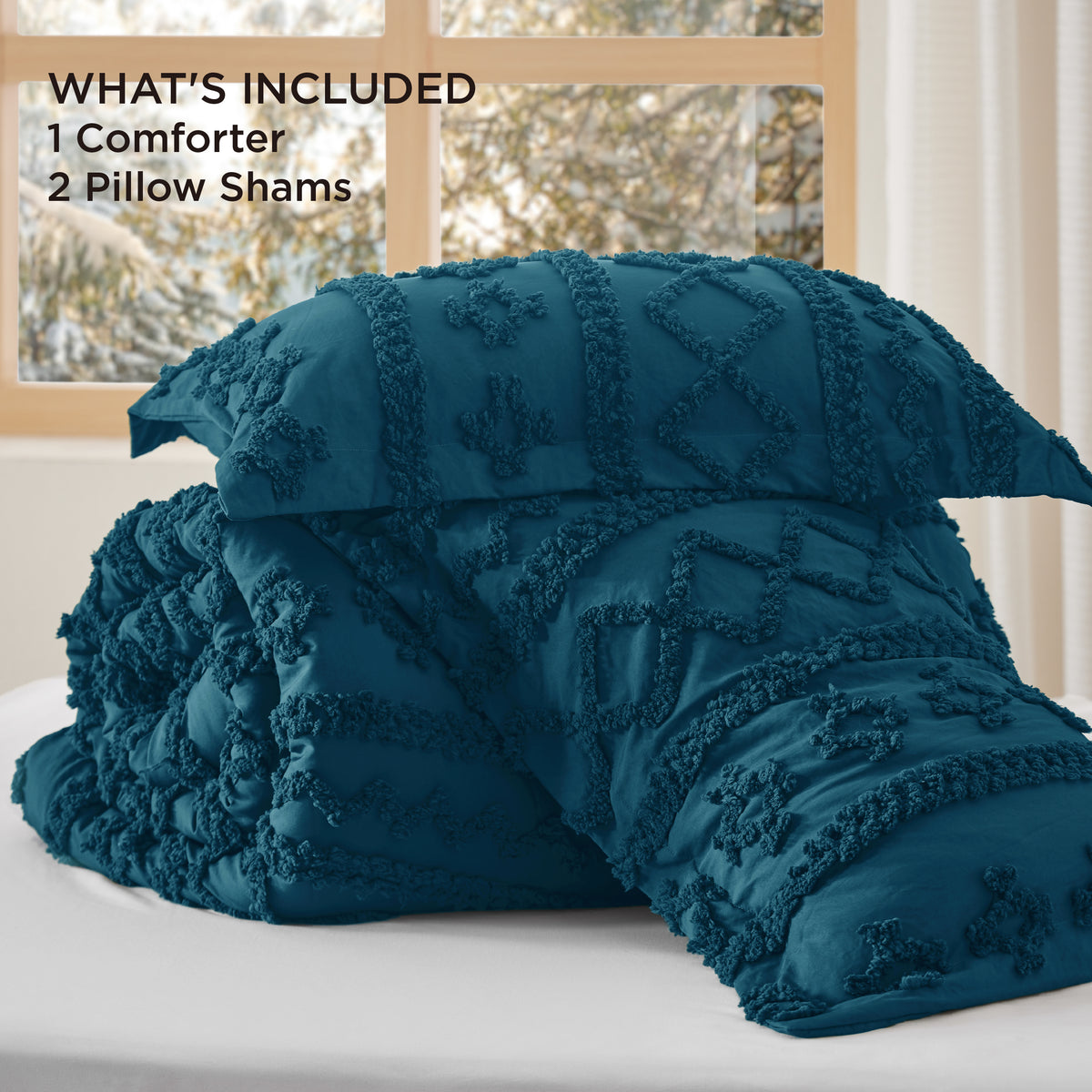 Boho Deluxe Embroidery Comforter Set