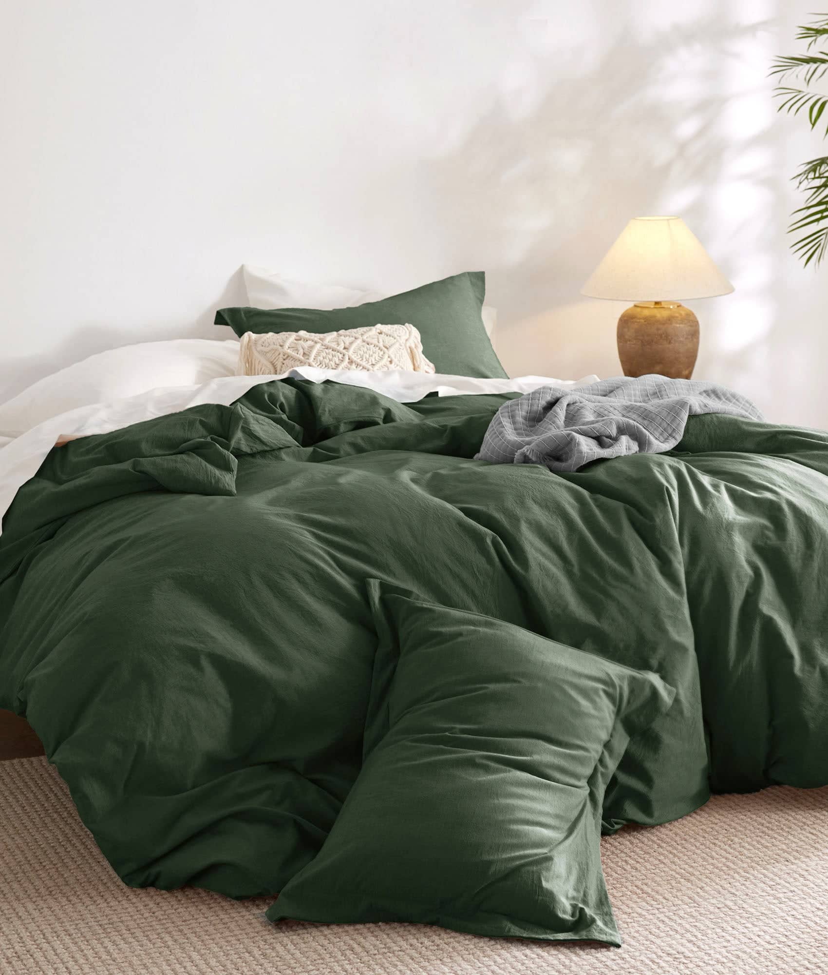 100% Washed Cotton Duvet Cover – Bedsure Home