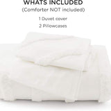 Bedsure 100% Cotton Tufted Duvet Cover Set