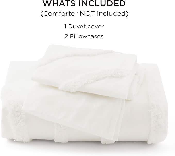 GentleSoft™ 100% Cotton Tufted Duvet Cover Set