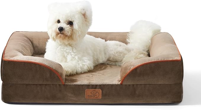 Orthopedic Flannel Dog Sofa