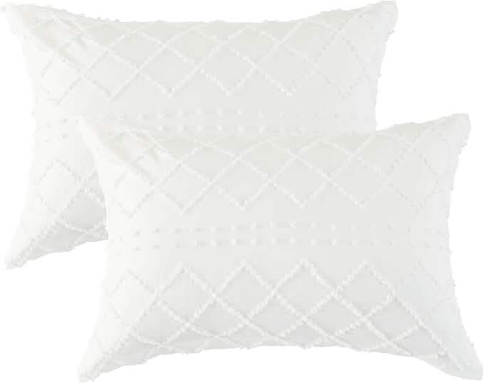 Tufted Embroidery Pillow Shams