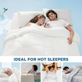 Bedsure Breescape Cooling Comforter for Hot Sleepers Q-Max>0.4