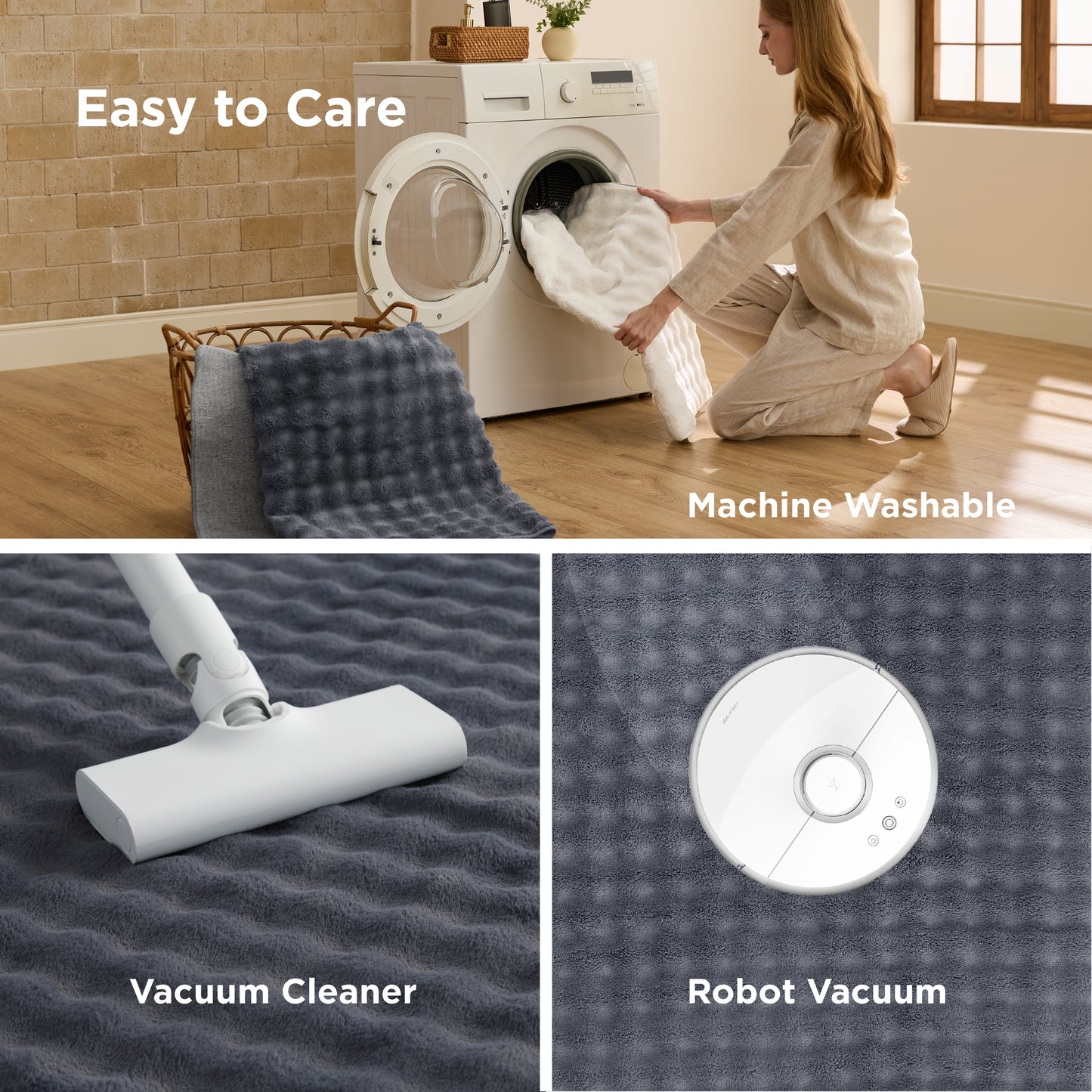 Bubble Flannel Area Rug