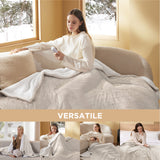 Bedsure Electric Heated Flannel Blanket