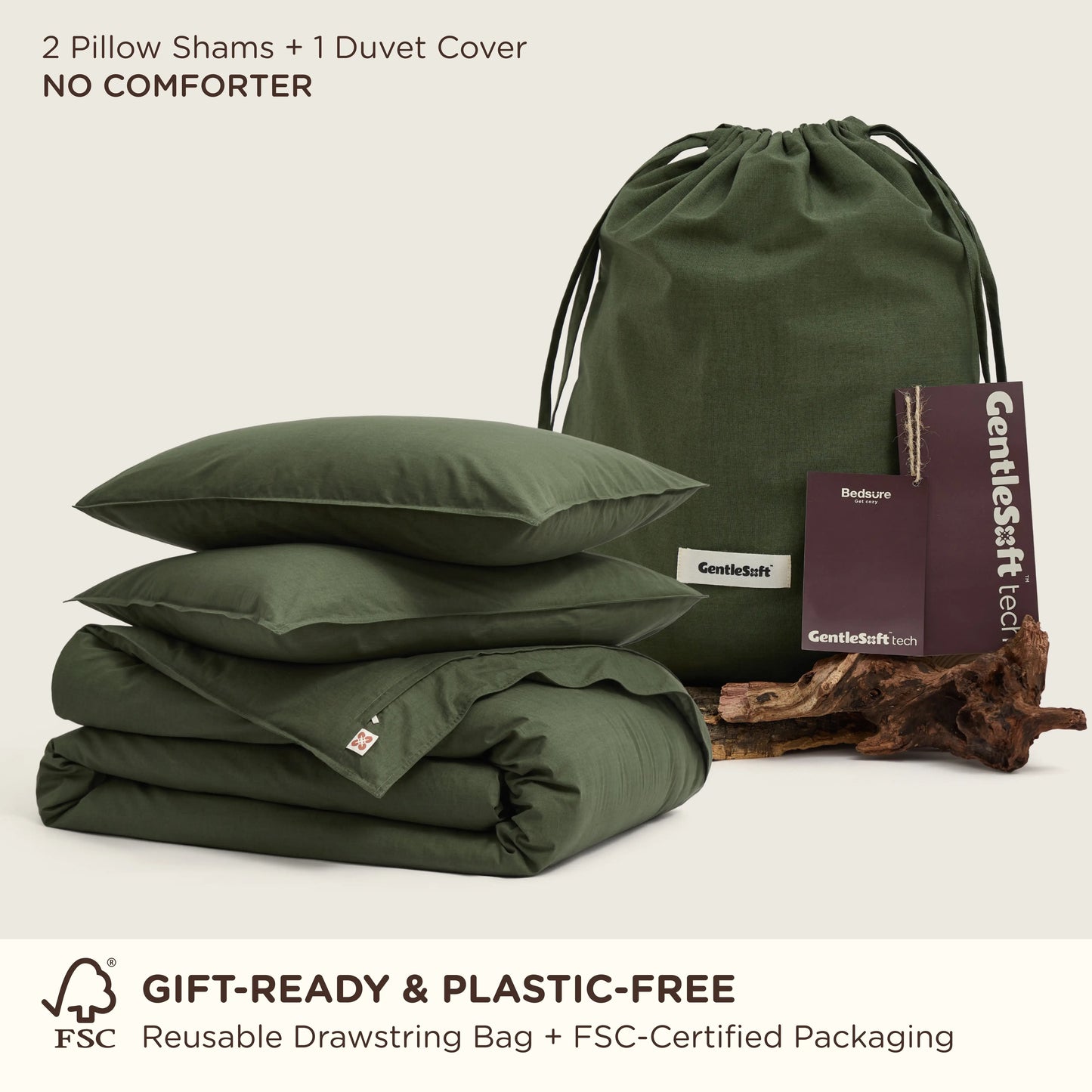 GentleSoft™  Slub Cotton Duvet Cover Set