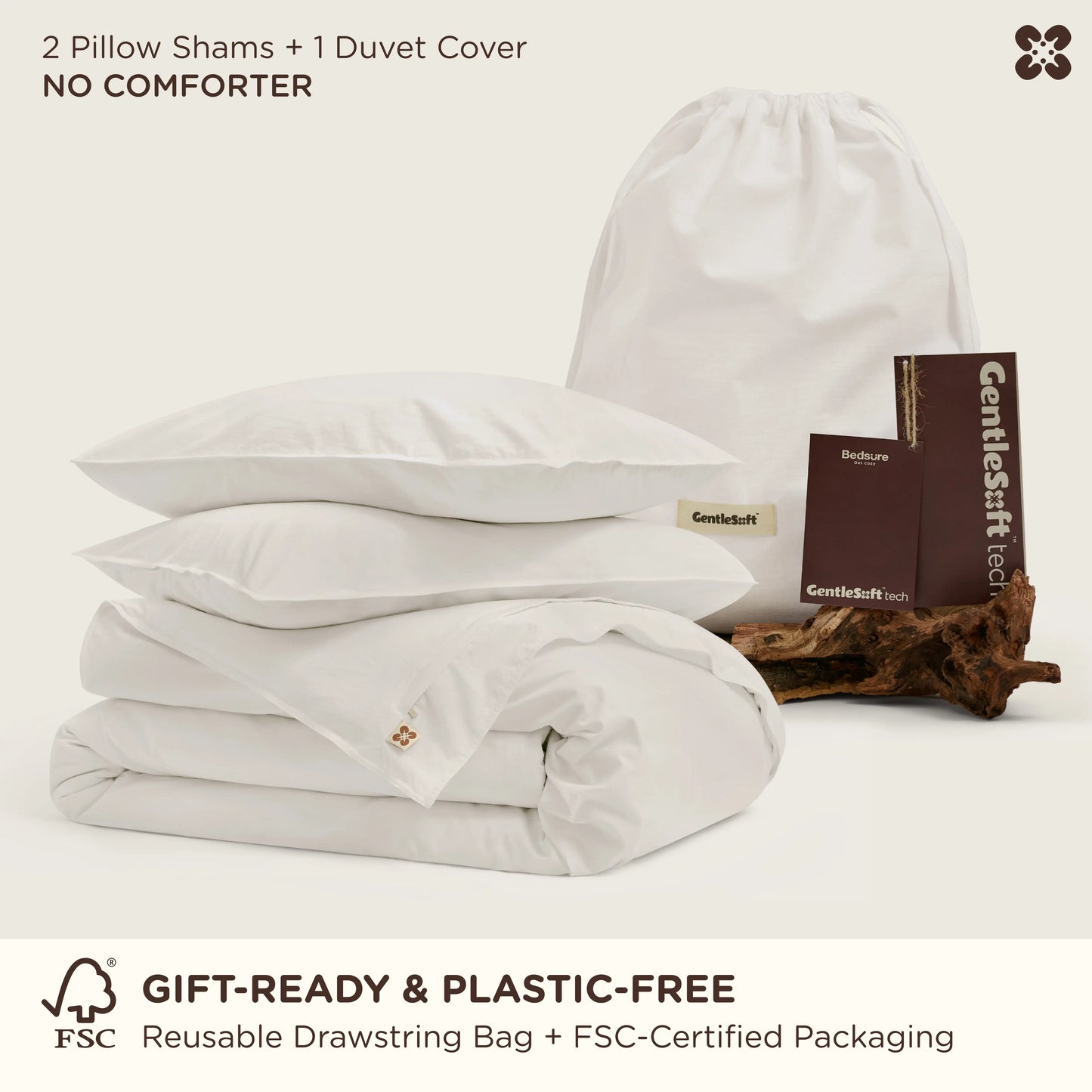 GentleSoft™  Slub Cotton Duvet Cover Set