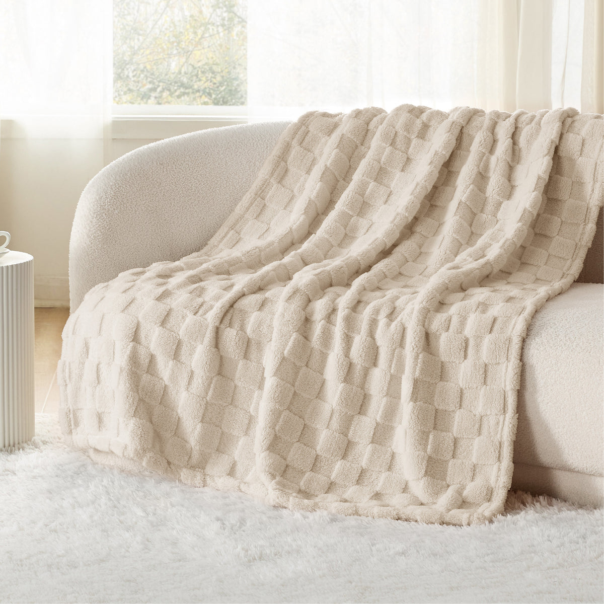Jacquard Shaggy Sherpa Blanket