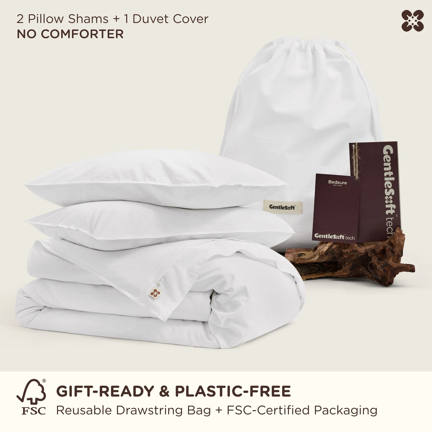 GentleSoft™  Slub Cotton Duvet Cover Set