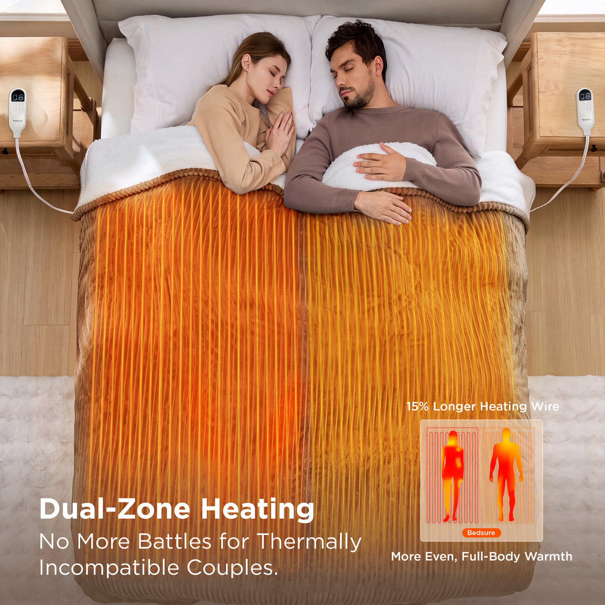 Ribbed Heated Blanket
