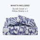 GentleSoft® 100% Cotton Patterned Duvet Cover Set