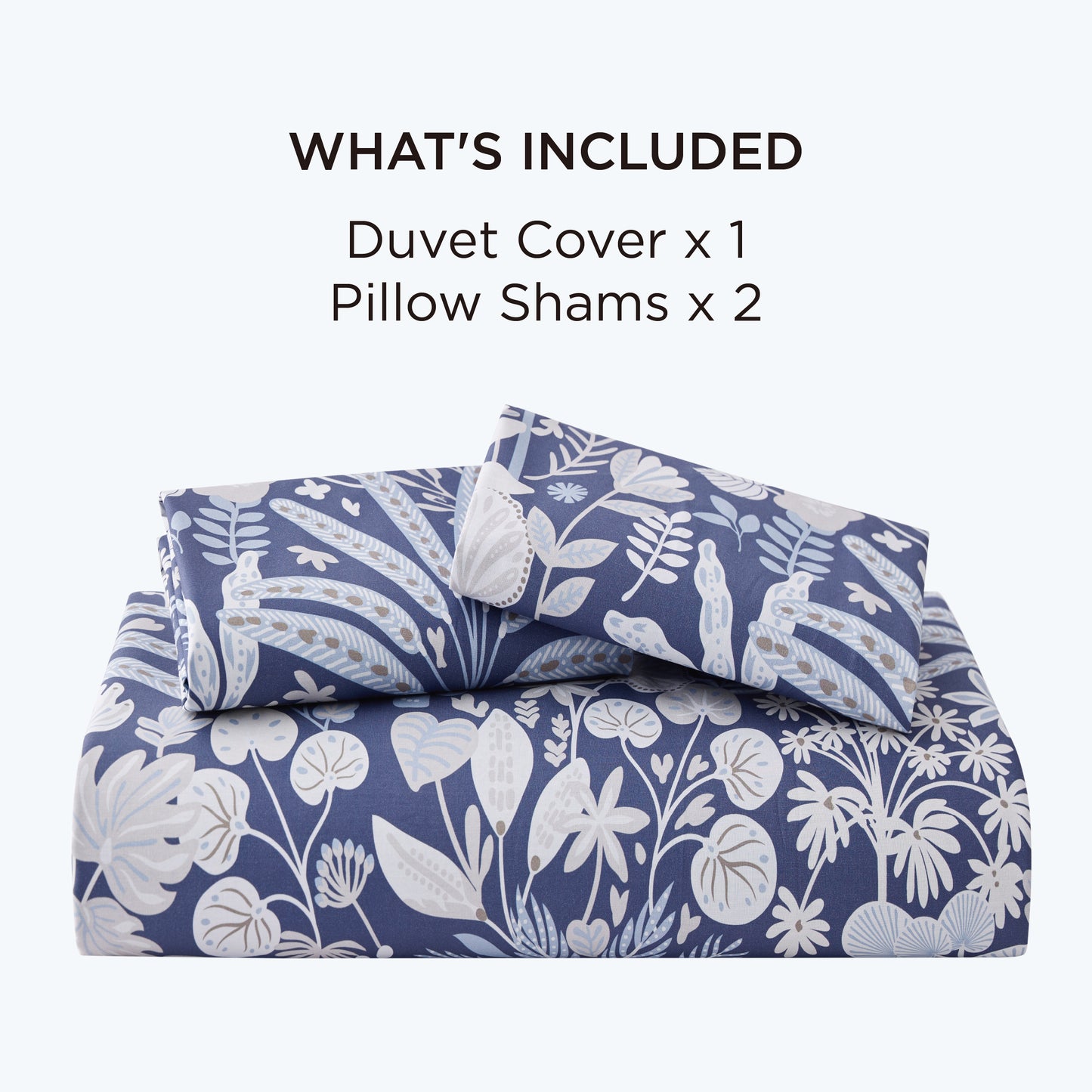 GentleSoft® 100% Cotton Patterned Duvet Cover Set