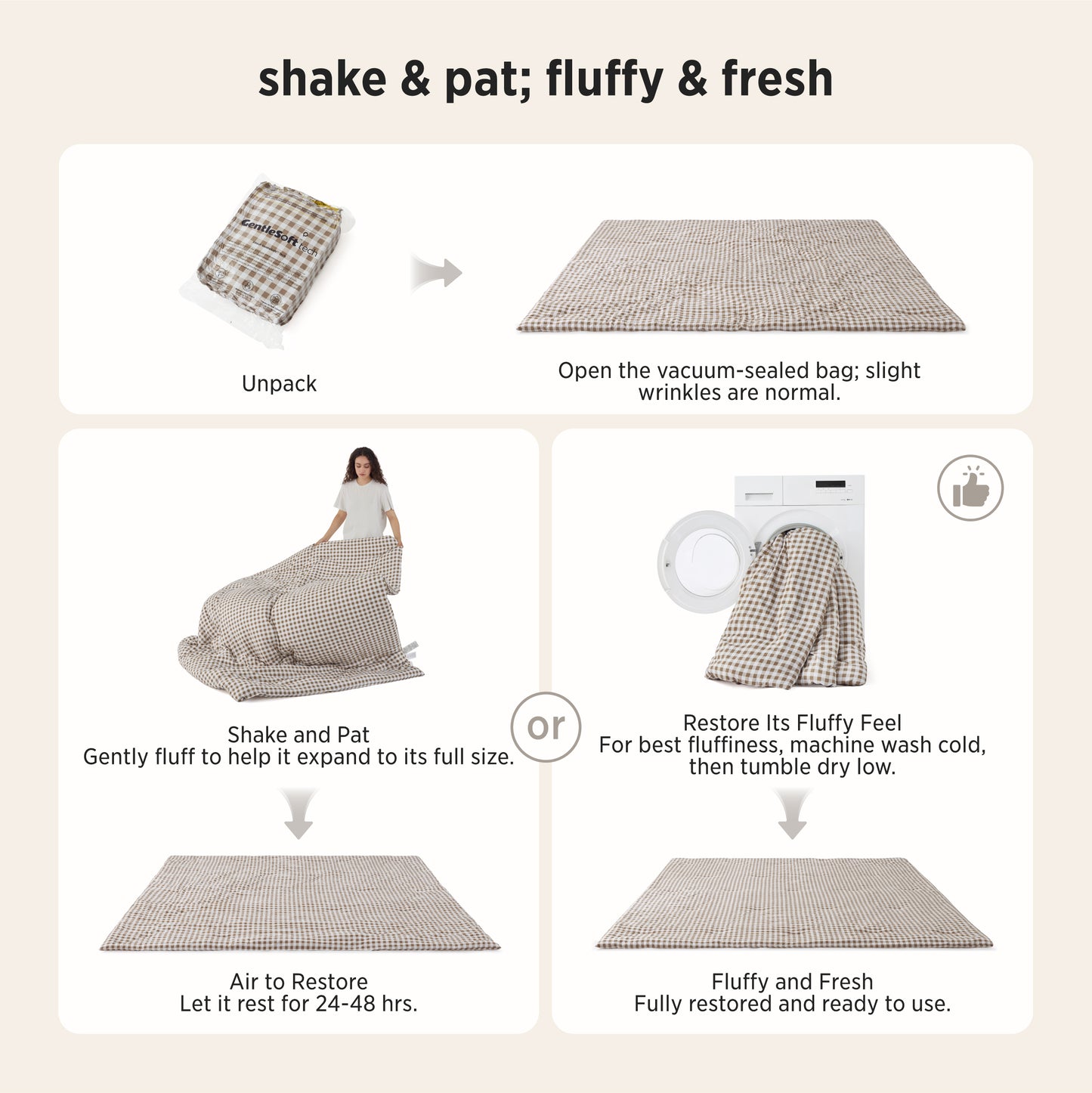 Gingham Comforter Set
