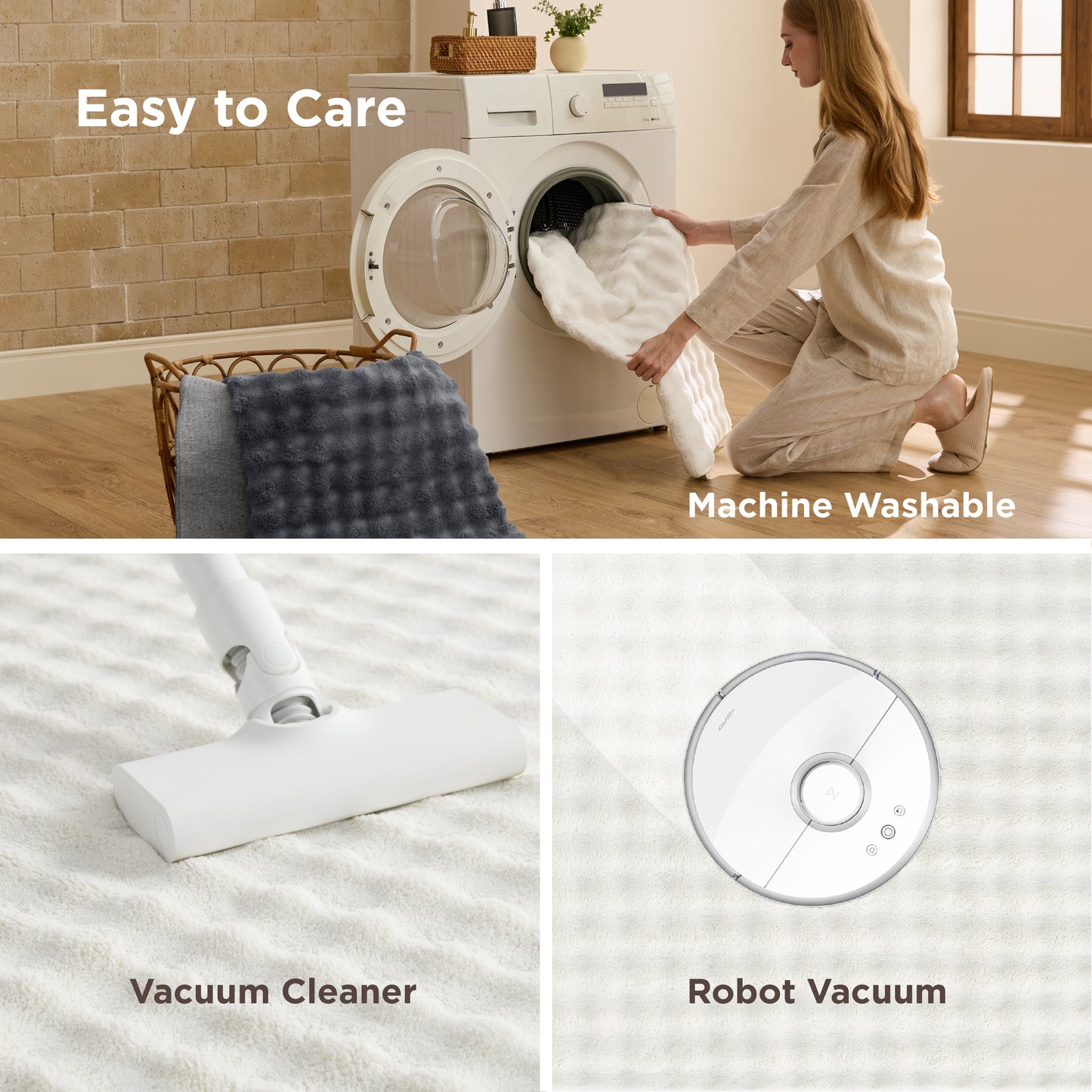 Bubble Flannel Area Rug