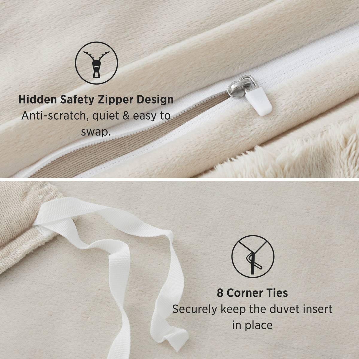 3D Cloud Bubble Flannel Duvet Cover