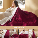 Bedsure Electric Heated Flannel Blanket