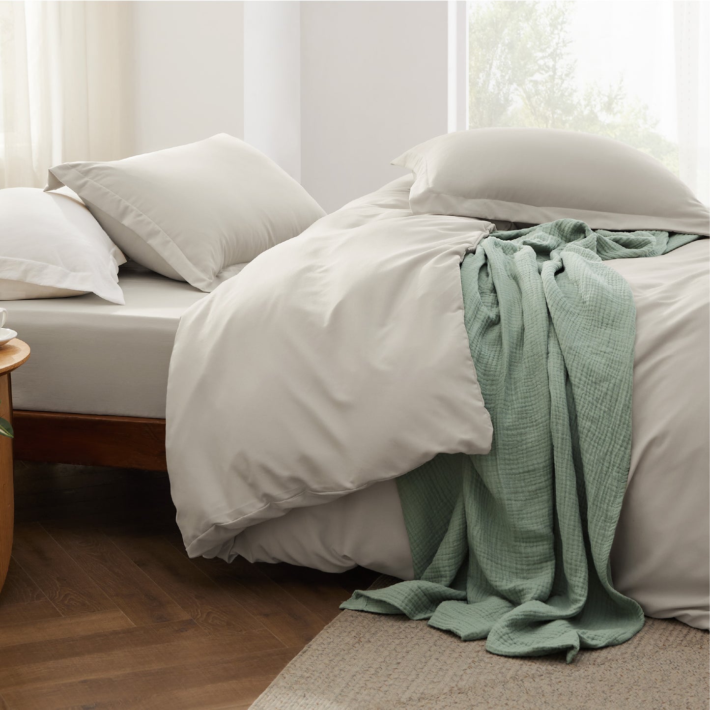Prewashed Microfiber Duvet Cover Set