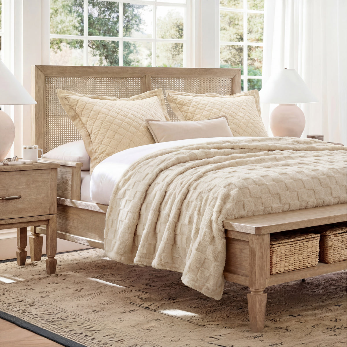 Jacquard Shaggy Sherpa Blanket