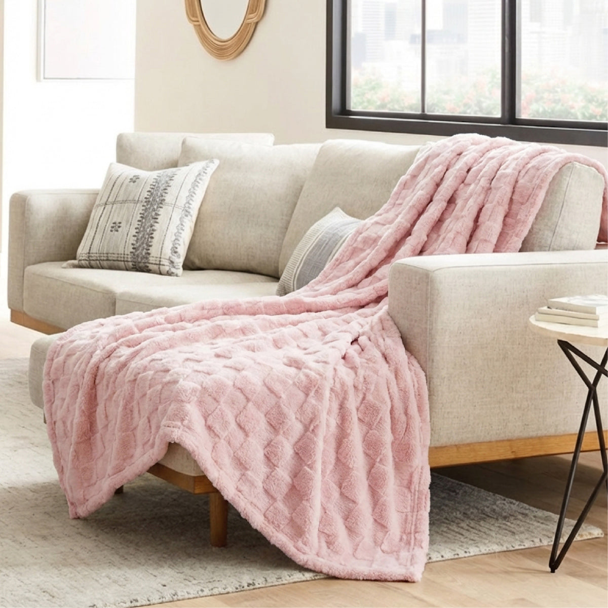 Jacquard Shaggy Sherpa Blanket